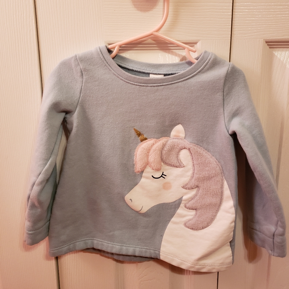 Toddler Girl Unicorn Sweatshirt